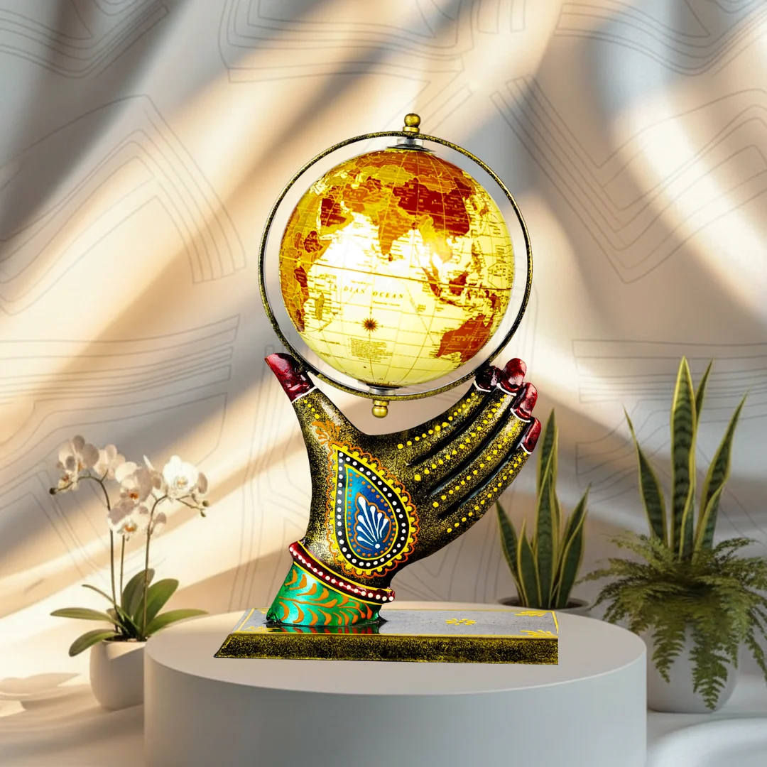 Hand-Held World Globe Decor primary view